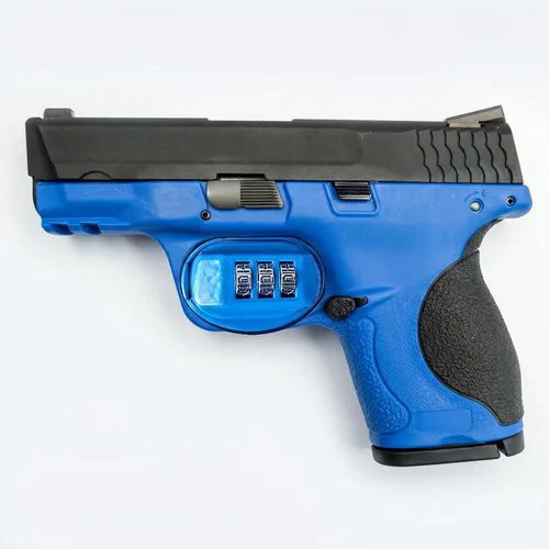 Vista 7 de RioRand 3-Digit Combination Trigger Lock Resettable Gun Safety Lock with Rubber Pads Compatible with Pistols Handguns Rifles Shotguns