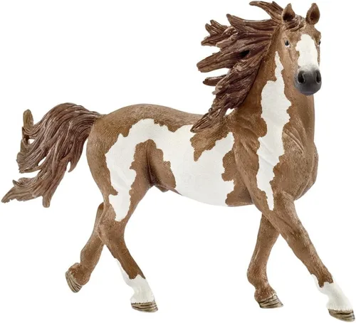 Vista 5 de Schleich Farm World Tinker Stallion - Figura de caballo educativa para niños.
