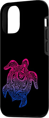 Vista 2 de iPhone 15 Bisexual Pride Sutil Bi LGBTQ Orgullo Gay Lindo Tortuga LGBT Caso