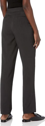 Vista 2 de Rafaella Women's Curvy Gabardine Slim Leg Stretch Dress Pant, 32-inch Inseam, Pull-on, with Pockets (Size 4-16)