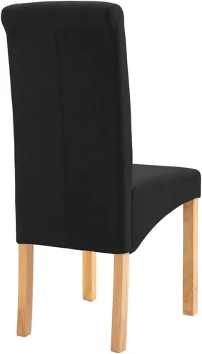 Vista 6 de Dining Chairs 2 Pcs Black Fabric,Living Room Dining Chairs,Counter Dining Chairs Suitable for Daily Dining Or Special Events Such As Meetings