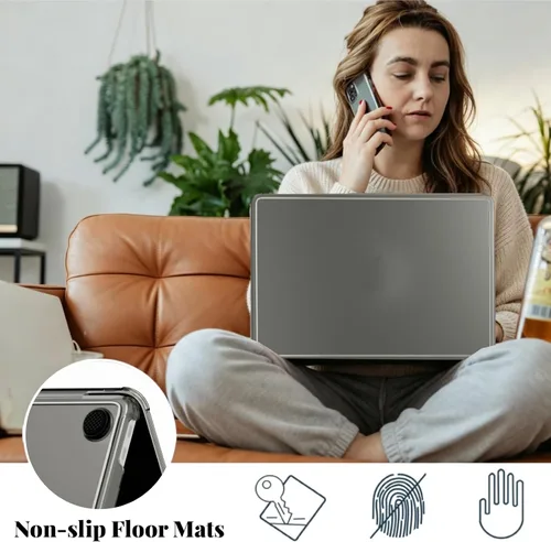 Vista 6 de Funda compatible con MacBook Air de 15 pulgadas M5 M4 M3 M2 2023 Negro