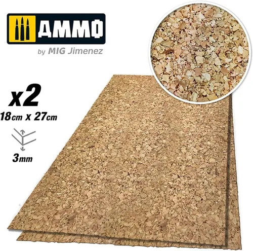 Vista 3 de Ammo AMIG8843 Crear Corcho Grano Grano Grueso 0.118 in