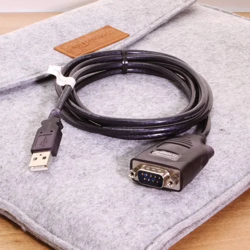 Vista 2 de Coolgear Adaptador USB a RS-232 Serial DB9 de 72 pulgadas con chip prolífico (Pl-2303HX)