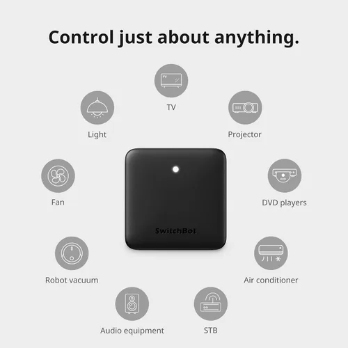 Vista 3 de SwitchBot Hub Mini control remoto inteligente - Control remoto universal IR, WiFi IR Blaster para TV, aire acondicionado, compatible con Alexa