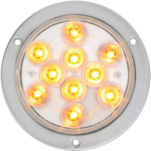 Vista 13 de Grand General 76850 - Luz LED (4 pulgadas Mega 10 Plus Am/Am con montaje en brida SS y coleta), 1 paquete