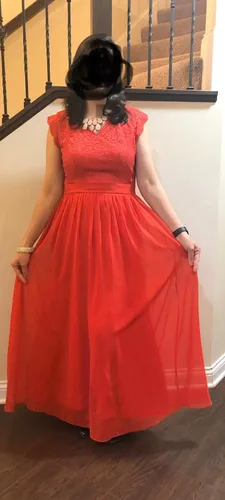 Vista 120 de Dressystar - Vestido de dama de honor, sin mangas, con cuello en V, para fiesta de boda