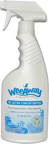Vista 8 de Wee Away X2 - Limpiador bio-enzimático concentrado para gatos, 16 onzas, aroma cítrico original