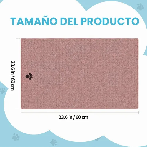 Vista 2 de Paquete de 2 toallas de microfibra para perros, suministros perfectos para Marrón