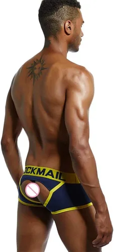Vista 6 de JOCKMAIL Ropa interior sin espalda para hombre con correa de atleta ropa interior para hombre