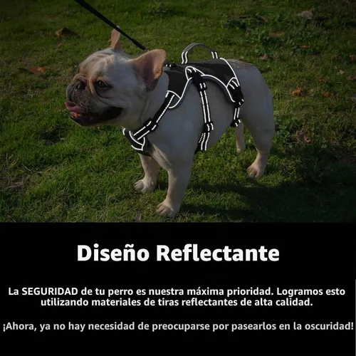 Vista 3 de Huntboo - Arnés para perro a prueba de escape, arnés reflectante con asa, duradero, chaleco ajustable para perros pequeños, medianos y grandes