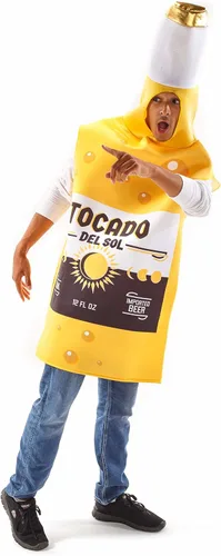 Vista 4 de Disfraz de Halloween para botella de cerveza helada divertido atuendo para adultos