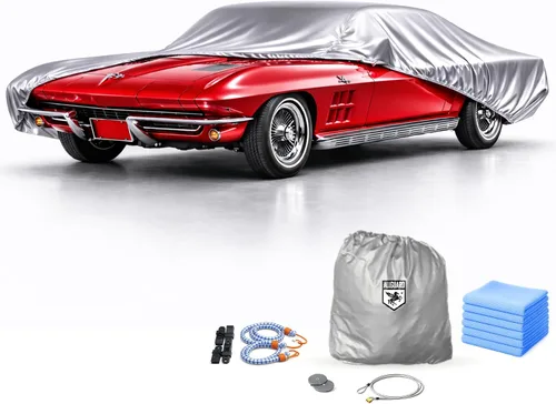 Vista 25 de Chevrolet Corvette - Funda de coche para C1 (1953-1957), resistente a los arañazos, cubierta de automóvil para interiores, material ultra suave