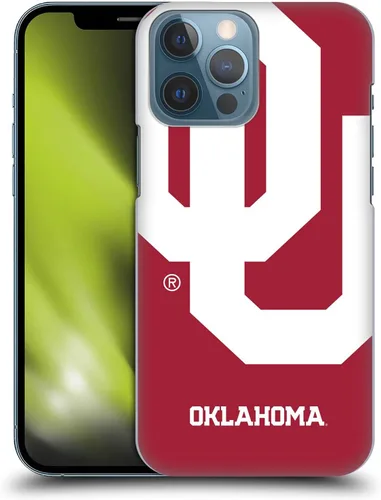 Vista 18 de Head Case Designs Funda rígida con licencia oficial de la Universidad de Oklahoma OU Banner compatible con Apple iPhone 13 Pro Max