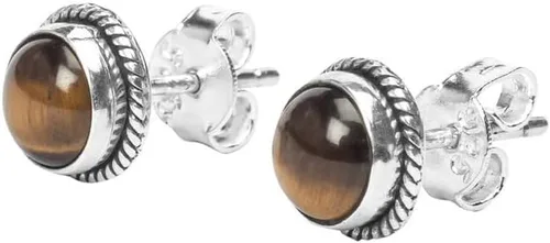 Vista 11 de Pendientes de tuerca con gemas, plata de ley 925, aretes de 6 mm redondos para niñas y mujeres, regalo