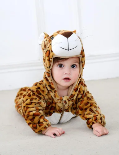Vista 7 de BJWEO - Lindo disfraz para bebé, niñas y niños pequeños y recién nacidos, disfraz de Navidad, Halloween, enterizo de invierno, piyamas de cosplay