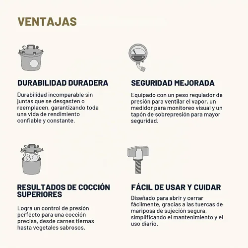 Vista 4 de Olla/envasadora a presión All American, Plateado