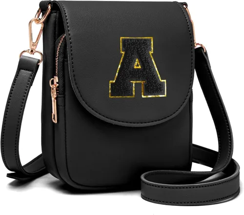 Vista 22 de Viverte Bolso Cruzado para Niñas Adolescentes Pequeñas, Bolso Inicial para Celular, Pequeña Cartera para Niños Pequeños, Bolso de Cuero con Tres