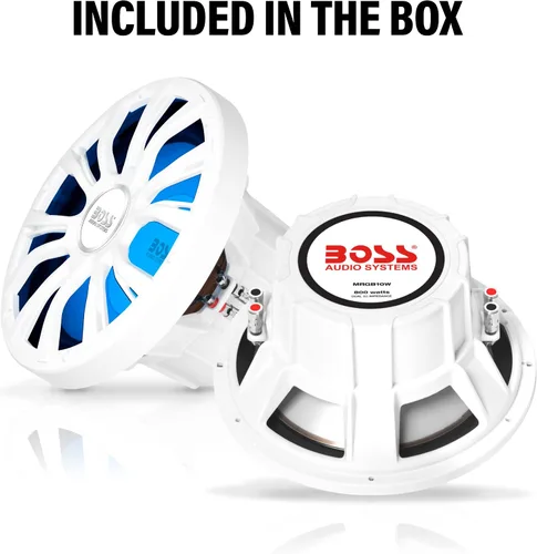 Vista 6 de BOSS Audio Systems MRGB10W - Subwoofer para coche (10 pulgadas, 800 vatios, 2 ohmios)