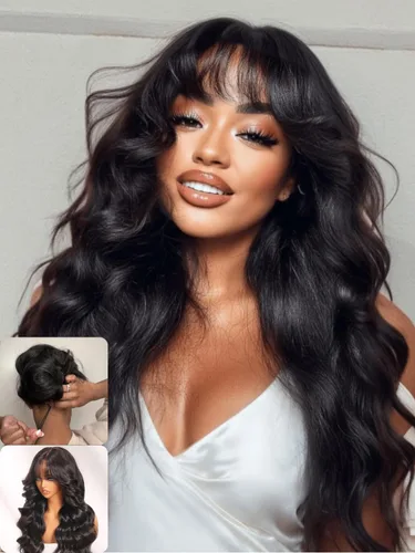Vista 17 de Nadula Bye Bye Cap 13x4 HD Cuero Cabelludo Real 3D Body Wave Pelucas de Encaje Frontal de Cabello Humano Pre Todo, Peluca Sin Pegamento con Cordón