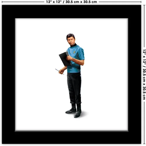 Vista 6 de Trends International Gallery Pops Star Trek - Póster de pared de Dr. Leonard H. McCoy Bones Bones, 12.00 x 12.00 pulgadas, versión de marco negro