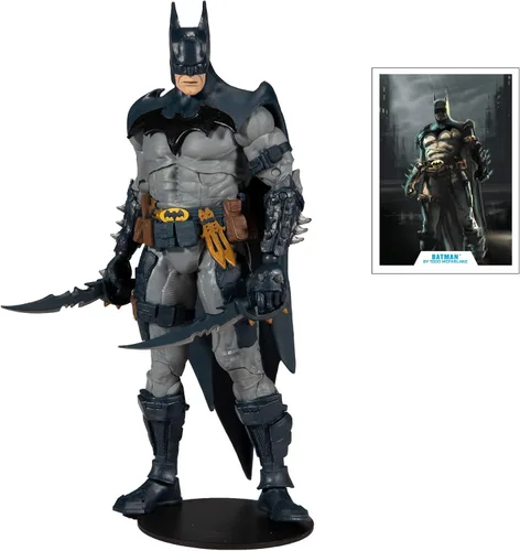 Vista 3 de DC Multiverse Batman diseñado por Todd McFarlane Figura de acción de 7 pulgadas