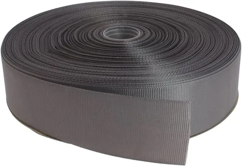 Vista 34 de Cinta de grogrén sólido de 100 yardas cada rollo, 100% poliéster (1/4", beige)