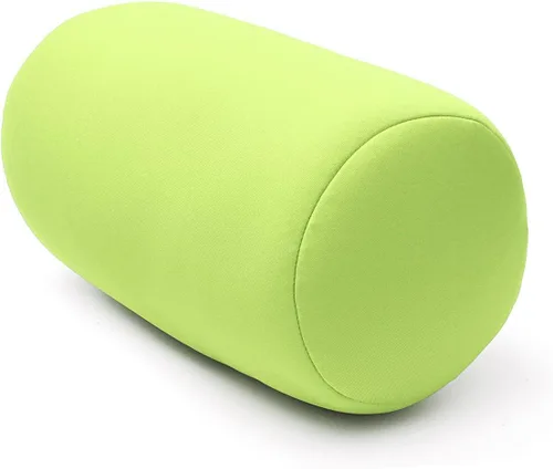 Vista 10 de ECYC Mini rollo almohada conveniente viaje azul almohadas micro talón cojín trasero, 11.8x6.3 in