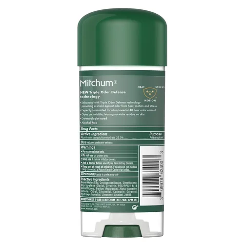 Vista 5 de Mitchum Advanced Gel antitranspirante y desodorante, Mountain Air, 3.4 onzas (paquete de 2)
