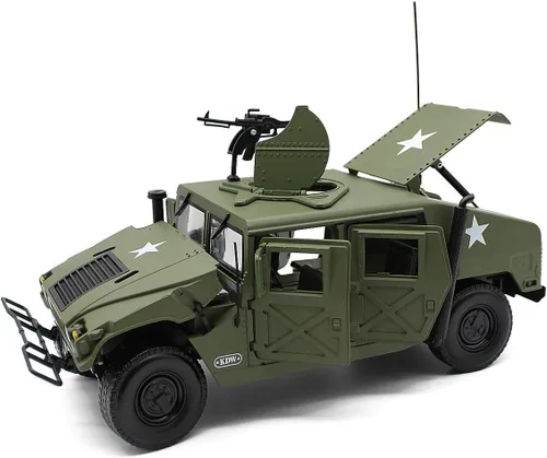 Vista 5 de Fisca - Modelo de coche a escala 1/18 de metal fundido a presión, vehículo militar blindado, camión de campo de batalla
