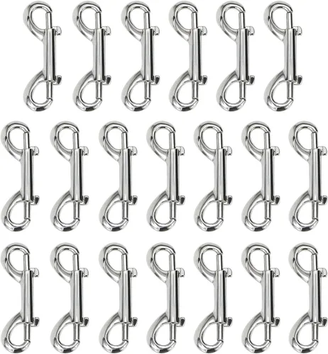 Vista 11 de Clips de metal de doble extremo para cadena de gatillo de perno para cubo de agua, cubo de alimentación de mascotas, correa para perros agrícolas