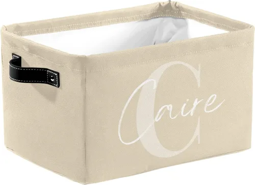 Vista 9 de Cesta de regalo personalizada con nombre, caja de juguetes de almacenamiento personalizada para niños, organizador de cubos de almacenamiento