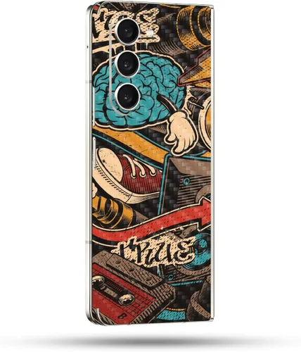Vista 79 de MightySkins Skin compatible con Samsung Galaxy Z Fold 5 - Puppy Fall Funda protectora de vinilo duradera y única Fácil de aplicar, quitar