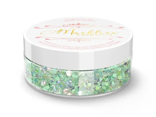 Vista 79 de MARBLERS Polvo de mica natural grueso [perla azul acero] 0.11 onzas (0.11 oz) altamente pigmentado no tóxico, vegano, libre de crueldad animal