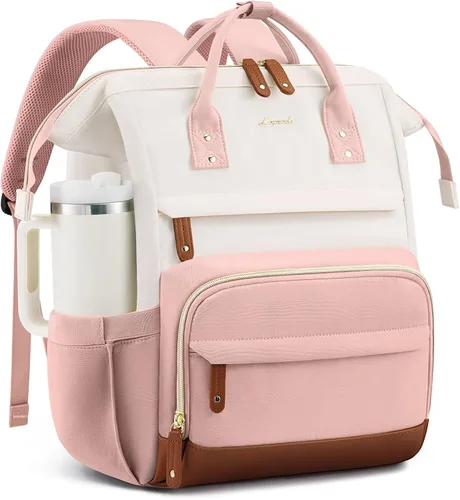 Vista 50 de LOVEVOOK Mochila para laptop para mujer, mochila de trabajo de 15.6 pulgadas con gran capacidad, bolsa de enfermera impermeable, mochila