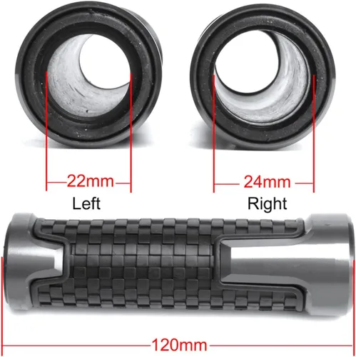 Vista 3 de for Yamaha MT10 Mt-10 FZ10 FZ-10 2016 2017 2018 Universal 7/8'' 22mm CNC Rubber Motorcycle Handlebar Grips
