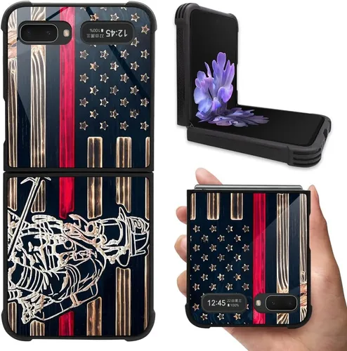 Vista 9 de DAIZAG Funda compatible con Samsung Galaxy Z Flip 5G, protección completa, a prueba de golpes, antiarañazos, funda de poliuretano termoplástico