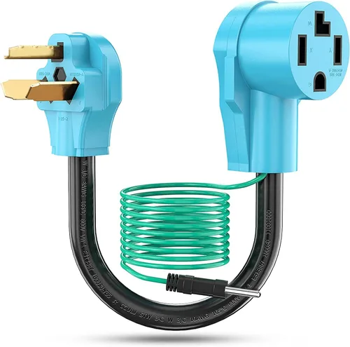 Vista 10 de CircleCord Cable adaptador de secadora de 3 clavijas a 4 clavijas, secadora 3P más antigua a casa 4P más nueva, cable de conversión de secadora NEMA