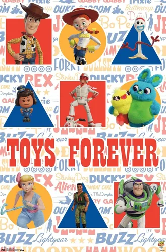 Vista 4 de Disney Pixar Toy Story 4 - Póster de pared con pasadores