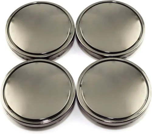 Vista 10 de RTRHINOTUNING - Tapas centrales de rueda de 2.2 pulgadas/56 mm compatibles con tapas centrales para aros de Golf Jetta Beetle, 1J0601171, DI: Negro