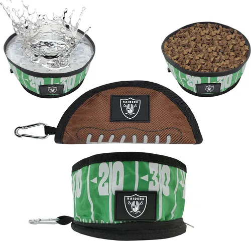 Vista 34 de Pets First NFL - Tazón plegable para mascotas