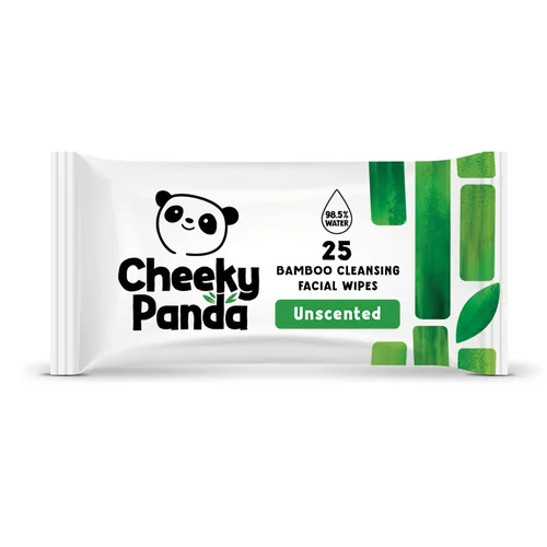Vista 11 de The Cheeky Panda Paquete a granel de toallitas húmedas de limpieza facial 24 paquetes de 25 toallitas desmaquillantes desechables perfumadas