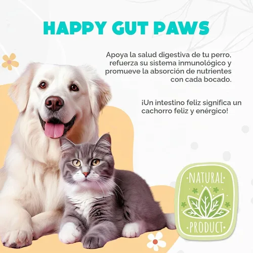 Vista 4 de Probióticos masticables para perros, 150 unidades, masticables probióticos para perros con enzimas e ingredientes naturales, apoyo para la salud