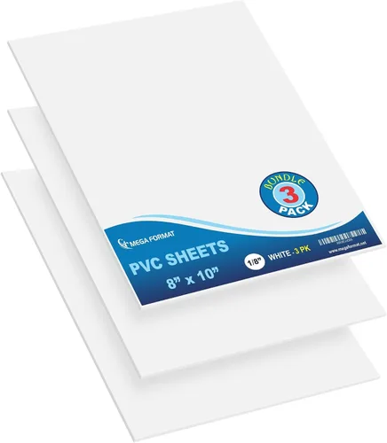 Vista 41 de Mega Format Hojas de plástico de PVC expandido – Hoja negra rígida de 5 x 7 pulgadas para manualidades, señalización y exhibiciones – Sintra Negro