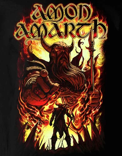 Vista 3 de Cabeza de plástico Amon Amarth 'Oden Wants You' (negro) camisa de manga larga