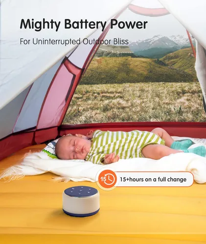 Vista 5 de FamiSym Máquina de Sonido para Dormir para Bebés, Niños y Adultos - Máquina de Ruido Blanco Recargable para Dormir con Luz Nocturna, 34 Sonidos