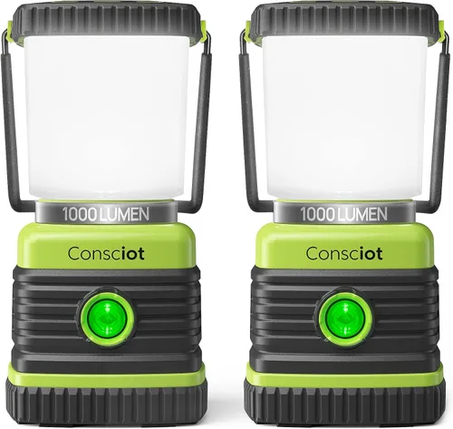 Vista 5 de Energizer Linternas LED recargables enchufables, luz de emergencia para el hogar (paquete de 3) + linterna LED de campamento, 1000 lm, 4 modos