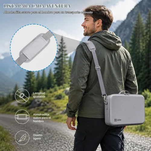 Vista 7 de Lykus Spartan N230 - Funda de transporte para DJI Neo 2 y RC2/RC-N3 Estuche de bolsa