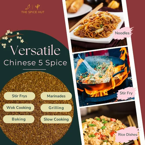 Vista 5 de Chinese Five Spice - Condimento de mezcla orgánica, The Spice Hut, 2.0 onzas