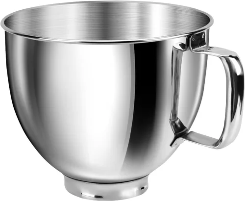 Vista 11 de KitchenAid - Tazón de mezcla de 5 cuartos de galón para batidoras de pie, tazón de acero inoxidable de grado alimenticio con mango y cierre, Dorado